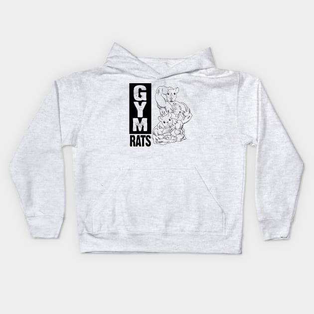 GYM RATS Kids Hoodie by ToRah Enterprises